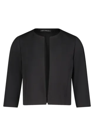 Betty Barclay - Eleganter Kurzblazer mit 3/4-Arm in offener Form schwarz - Gr. - 42