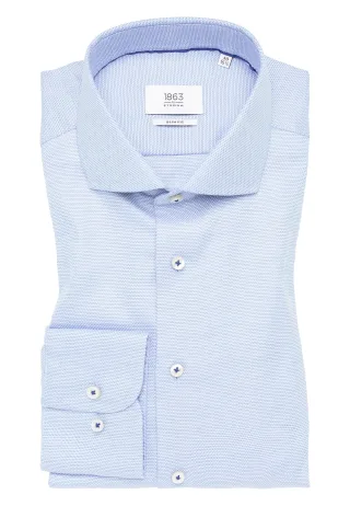 ETERNA - Hemd Twill Langarm hellblau - Gr. - 46/Langarm - 67cm
