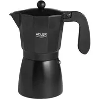 Adler Espressokocher, Espresso Kaffeemaschine, 520ml, 9 Tassen, schwarz