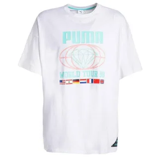 Puma X Diamond Supply Mens Tee Logo lässig Top White T-Shirt 578232 02