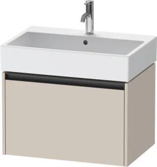 Duravit Ketho.2 Waschtischunterbau wandhängend Taupe Matt 684x460x440 mm - K25076091910000 K25076091910000
