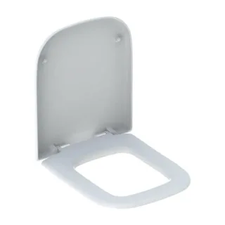 Geberit myDay WC-Sitz 575410000 weiß, Scharnier Messing verchromt, mit Absenkautomatik