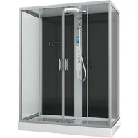 Sanotechnik Komplettdusche NEW YORK, BxT: 160x90 cm, Einscheibensicherheitsglas