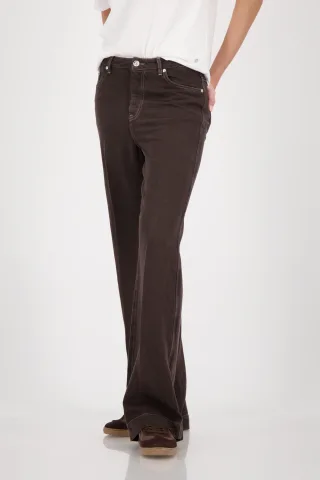monari - Straight-Leg-Hose dark chocolate - Gr. - 38