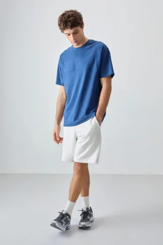 Übergroßes Rundhals-T-Shirt