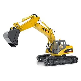 Huina Toys 1535 RTR 1/14 2.4G 15CH RC Car Excavator Alloy Bucket Simulated LED Light Remote Controlled Engineering Vehic