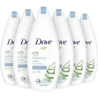 DOVE Duschgel 6x DOVE Women Duschgel Hydrating Care - 225ml, 6-tlg., mit Aloe Vera und Birkenwasser