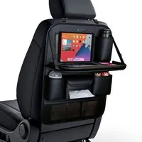 TECH PROTECT Rücksitzorganizer UCA100, Auto-Organizer mit ausklappbarer Tablet- und Laptop-Ablage