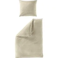 BIERBAUM Bettwäsche Chic Uni, Seersucker, 2 teilig, Schickes Unidesign: Modern und elegant für jedes Schlafzimmer