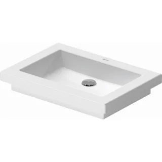 Duravit Design Classics Einbauwaschtisch Universal 0317580029 Einbau von oben, ohne Hahnloch, 580 mm, Weiß Hochglanz