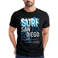 Neverless Print-Shirt Herren T-Shirt Surf Design San Diego Palmen Beach Strand Sommer mit Print