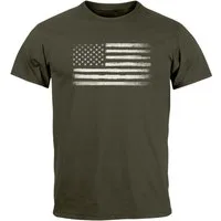 Neverless Print-Shirt Herren T-Shirt USA Flagge Print Retro Style Männer Fashion mit Print