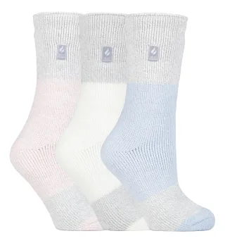 HEAT HOLDERS - 3er Pack Multipack Damen Isolierte Thermosocken für den Winter - Plain H&T