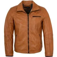 Jilani Lederjacke Ilai Jilani - Herren Lederjacke Lammnappa cognac