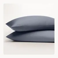 Seralino Seitenschläferkissenbezug Mako Satin Kissenbezug (100% Bio Baumwolle) weich, hautfreundlich, (2 Stück), Fairtrade/ GOTS zertifizierte uni Kissenhülle mit Reißverschluss