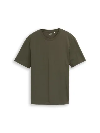 Tom Tailor - Piqué T-Shirt mit Stretch deep leaf green - Gr. - XXL