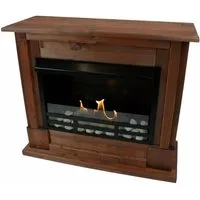 Kaminbau Mierzwa Echtfeuer-Dekokamin Emily (Deluxe, Brenngel & Bio-Ethanol Kamin inkl. regulierbarer Brenner & Zubehör), Farbwahl, Gelkamin, Ethanolkamin, Kaminofen, Bodenkamin