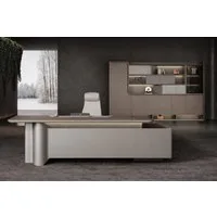 JVmoebel Eckschreibtisch Exklusives Büroensemble mit Chefschreibtisch, Büroschrank und Sessel, Made in Europa