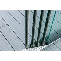 Terrasse2000 Glasschiebetür Winddichtprofil Aluminium mit Bürstendichtung für Glasschiebetüren (7-St)