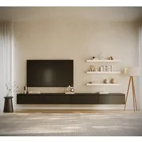 Selsey TV-Schrank BEMMI Hängendes TV-Board mit vier Klappen 300 cm