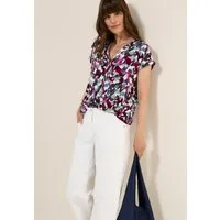CECIL Kurzarmbluse mit All-Over Print