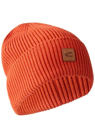 camel active - Beanie aus einem Baumwoll-Kaschmir-Mix brick red - Gr. - OS