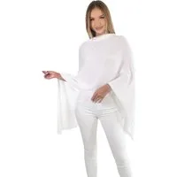 Mississhop Strickponcho Damen Poncho Cape Überwurf Strickponcho feiner Strick 221