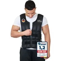 DH FitLife Gewichtsweste Verstellbar 10/20/30KG zum Muskelaufbau u. Krafttraining, (Weighted Vest, Laufweste), Laufweste Damen Herren, Fitness Trainingsweste