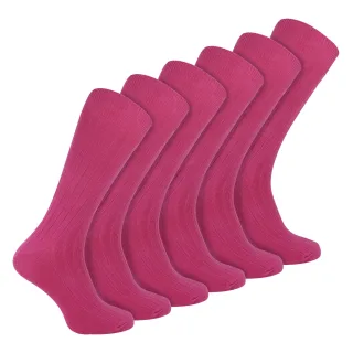 Herren Schlichte Farbige Baumwollreiche Ribbed Strümpfe