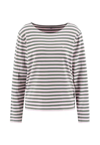 FYNCH-HATTON - LONGSLEEVE STRIPE BASIC cream rose - Gr. - M