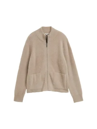 Tom Tailor - Cardigan aus Federgarn soft taupe grey - Gr. - L