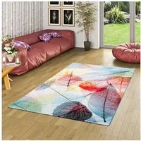 Pergamon Designteppich Designer Teppich Faro Tropical Blätter, Rechteckig, Höhe: 11 mm
