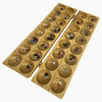 Madera Spielzeuge Spielesammlung Hus Antiqu Eiche mit Halbedelsteinchen, strategiespiel, Unikat mit Geschichte und Seele, Made in Germany