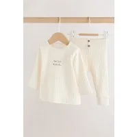Next Shirt & Leggings Hello World Baby-Oberteil und Leggings, 2er Set (2-tlg)