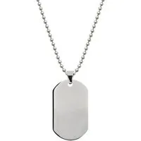 Unique Kettenanhänger Kugelkette mit Dog-Tag Anhänger P5047