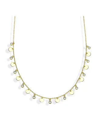 Dkeniz Anhänger mit Kette 925/- Sterling Silber vergoldet Fundament Silberkette