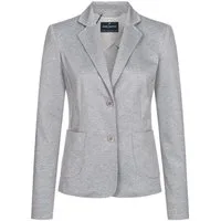 HECHTER PARIS Jerseyblazer HECHTER Paris CASUAL Damen-Jerseyblazer Modern-Fit Hellgrau