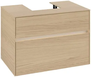 Villeroy & Boch Waschtischunterschrank Collaro C093B0 800x548x500mm mit Beleuchtung Nordic Oak C093B0VJ