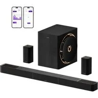 Ultimea Skywave X60 Soundbar 7.1.4-Kanal Dolby Atmos (surround sound system, 840 W, 360° SurroundX Audio, 8'' Subwoofer, heimkino soundsystem)