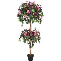 Kunstbaum Drillingsblume Bougainvillea Kunstpflanze Kunstbaum Künstlich 150 cm Drillingsblume, Decovego, Höhe 150 cm