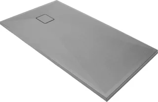 Neuesbad Rechteckig Duschwanne Grau Metallic Granit 140X70 CM NB1DEKQRS77B1