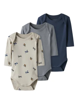 NAME IT - NBMBODY 3P LS AIRPLANE NOOS peyote - Gr. - 68