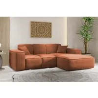 Kaiser Möbel Ecksofa Eckcouch SIENA L-Form, Stoff Poso/Salvador/Maloy/Artico/Velo, Einzelsofa, Bequem, originelles Design, praktisch, viele Farben