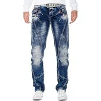 Cipo & Baxx Regular-fit-Jeans Hose BA-CD563 (1-tlg) mit dicken Ziernähten und Waschung