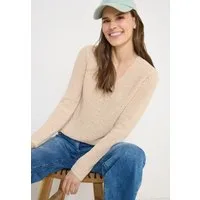 CECIL Strickpullover mit V-Auschnitt