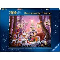 Ravensburger Puzzle Weihnachten im Wald, 2000 Puzzleteile, Made in Germany