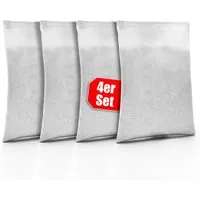 BigDean Luftentfeuchter-Nachfüllpack 4 Stück Nachfüllpack 680g – Raumentfeuchter Granulat, für Luftentfeuchter Boxen (Universal), Geruchsneutrales, Set, 4 Nachfüllbeutel, Universelle Ersatzbeutel ohne Strom