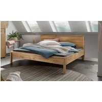 Home affaire Massivholzbett Huven Doppelbett, Holzbett, hohe Belastbarkeit: 200kg je Seite (1-tlg., in 4 Breiten, Einlasstiefe 16 oder 20cm, niedrige Fußhöhe), Massivholz, Skandinavisches Design, Robust, stabil, FSC zertifiziert