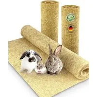 Nagerteppich.de Kleintierstreu Nagerteppich 100% Hanf, für alle Kleintiere, Nagermatte Bodenabdeckung (4-tlg)