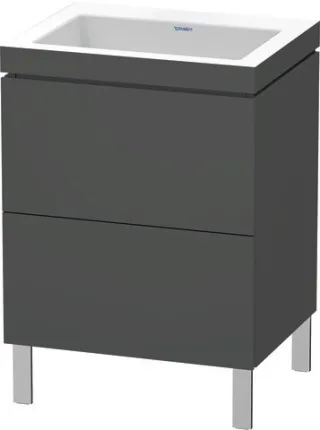 Duravit L-Cube c-bonded Set bodenstehend Graphit Matt 600x480x698 mm - LC6936N4949 LC6936N4949